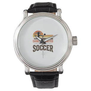 Easily Distracted By Soccer Vintage Shirt Design_1 Watch