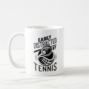 Easily Distracted By Tennis Coffee Mug