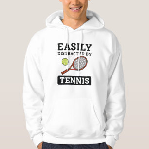 Easily Distracted By Tennis Hoodie