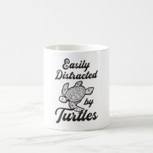 Easily Distracted By Turtles Turtle Lover Pet Gift Coffee Mug