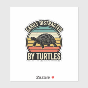 Easily Distracted By Turtles Vintage Graphic Shirt