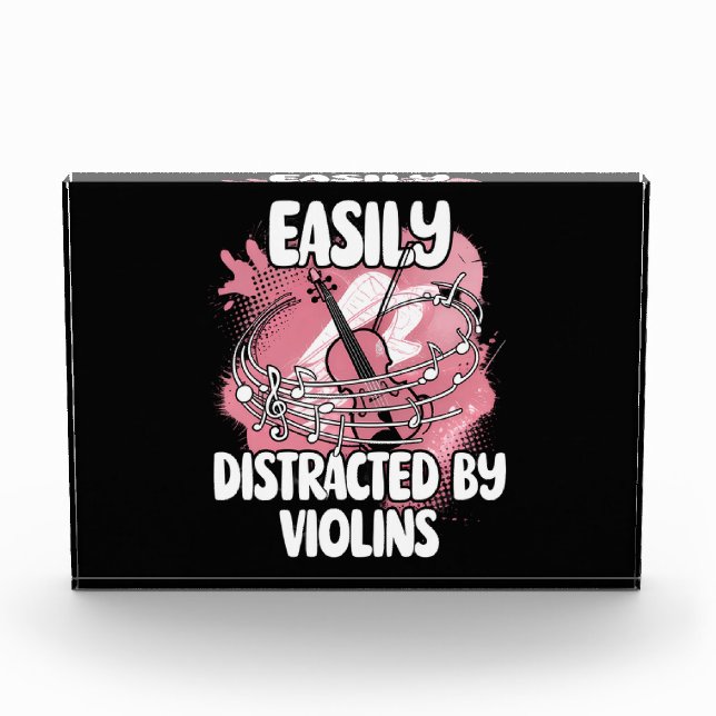 Easily Distracted By Violins Photo Block (Front)