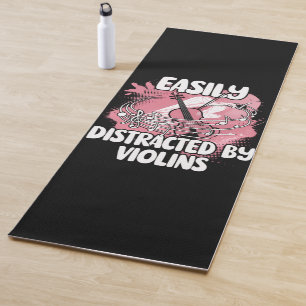 Easily Distracted By Violins Yoga Mat