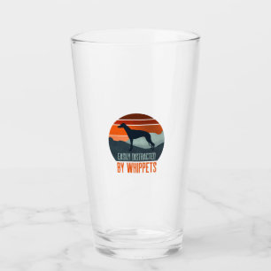 Easily Distracted By Whippets Dog Walking Glass