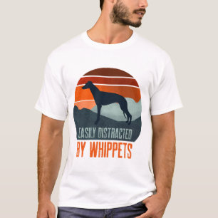 Easily Distracted By Whippets Dog Walking T-Shirt