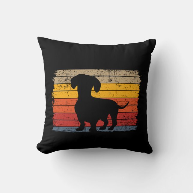 Easily Distracted By Wieners Funny Dachshund Cushion (Front)