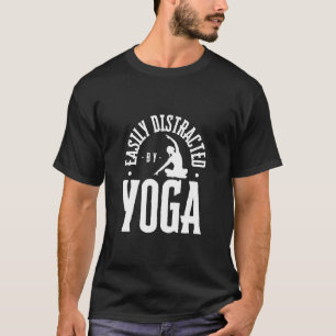 Easily Distracted by Yoga Funny Yoga Instructor Lo T-Shirt