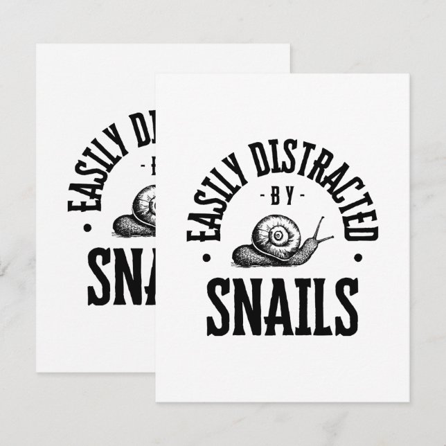 EASILY DISTRACTED CARD (Front/Back)