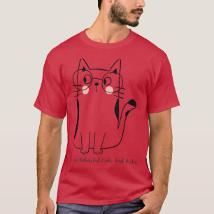Easily Distracted Cats and Books T-Shirt