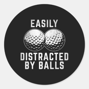 Easily Distracted  Classic Round Sticker