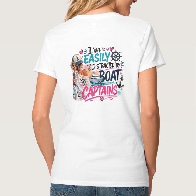 Easily Distracted Colour T-Shirt (Back)