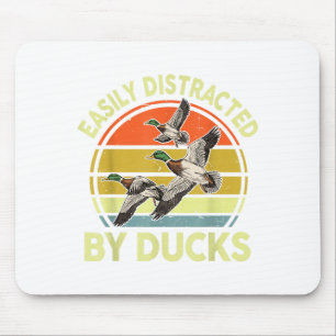 Easily Distracted Duck Hunting Gift Dad Hunter Son Mouse Mat