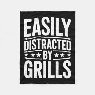 Easily Distracted Fleece Blanket