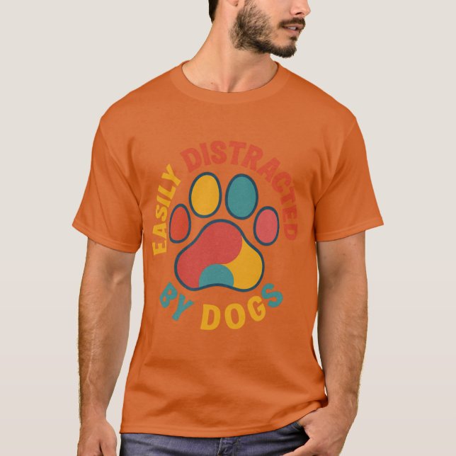 Easily Distracted friends T-Shirt (Front)