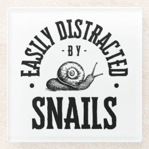 EASILY DISTRACTED GLASS COASTER