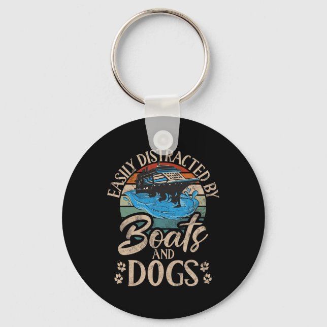 Easily Distracted  Key Ring (Front)