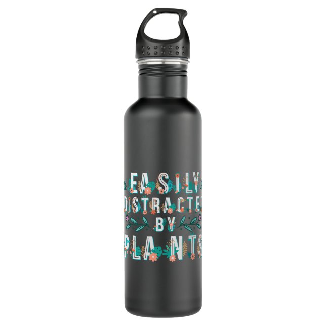 Easily Distracted Kingfisher Bird Birding Bird Wat 710 Ml Water Bottle (Front)