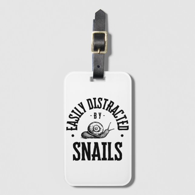 EASILY DISTRACTED LUGGAGE TAG (Front Vertical)