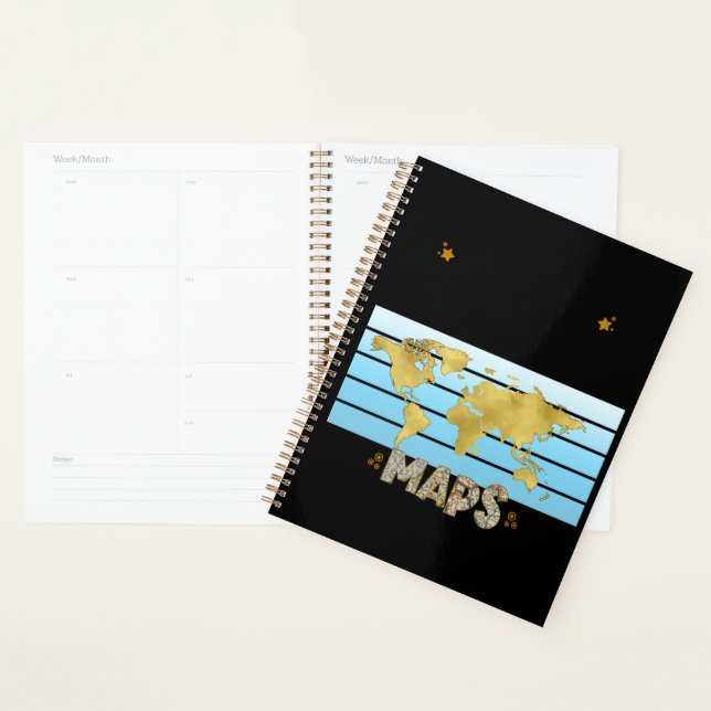 Easily Distracted Map Geography Cartography Lovers Planner (Display)