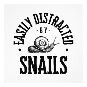EASILY DISTRACTED PHOTO PRINT