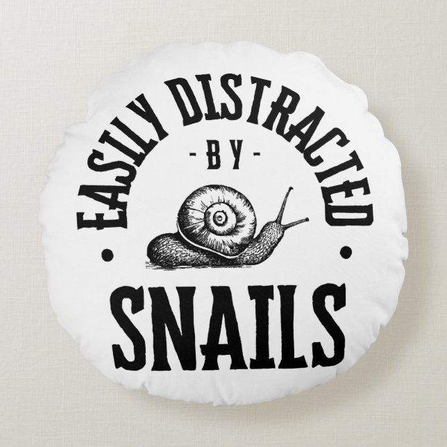 EASILY DISTRACTED ROUND CUSHION (Front)
