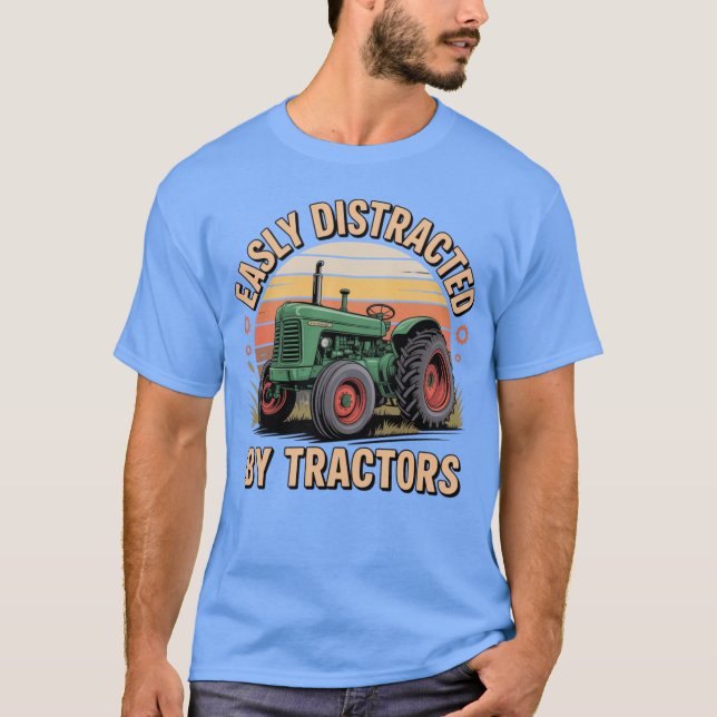 easily distracted - style T-Shirt (Front)