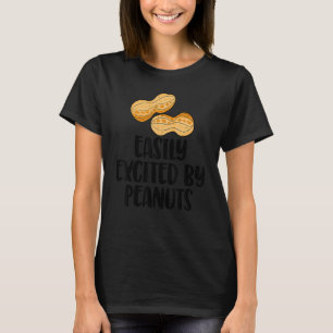 Easily Excited By Peanuts Tasty   Gender Reveal Lo T-Shirt
