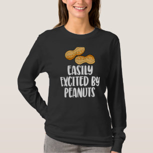 Easily Excited By Peanuts Tasty  Gender Reveal Lov T-Shirt