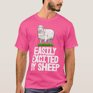 Easily Excited By White Sheep Furry Sheep Men T-Shirt