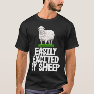 Easily Excited By White Sheep Furry Sheep Men T-Shirt