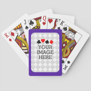 Easily Make Your Own in One Step in Purple Mauve Playing Cards