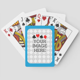 Easily Make Your Own in One Step in Sky Blue Playing Cards