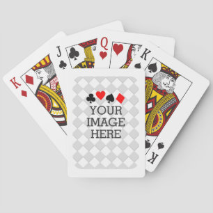 Easily Make Your Own in One Step in White Frame Playing Cards
