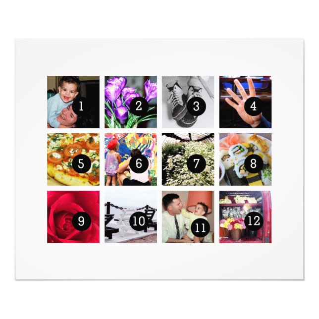Easily Make Your Own Photo Art with 12 photos (Front)