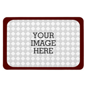 Easily Make Your Own Photo Display in Burgundy Magnet