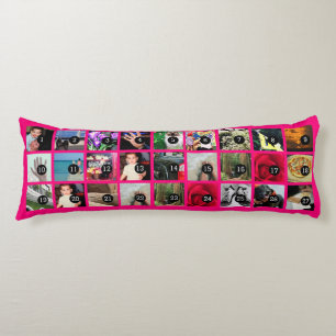 Easily Make Your Own Photo Display with 27 images Body Cushion