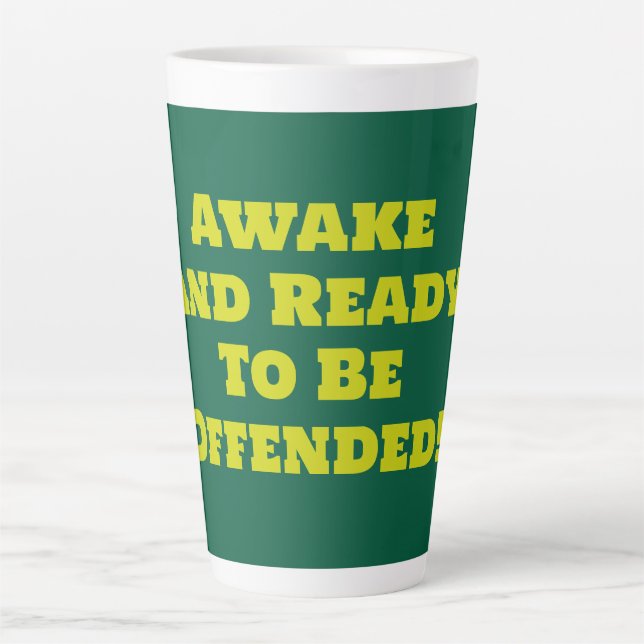 easily offended latte mug (Front)