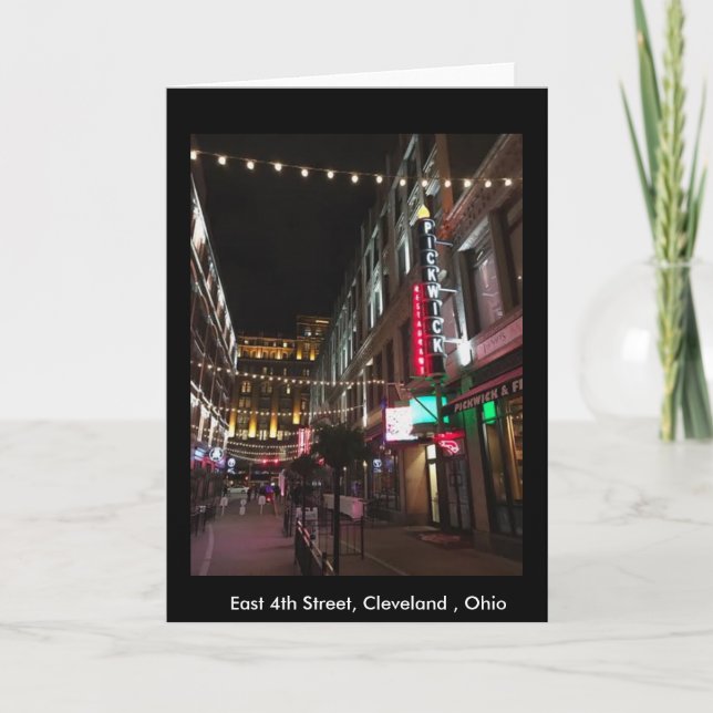 East 4th Street, Cleveland, Photo Greeting Card (Front)