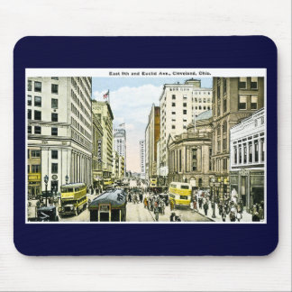 East 9th and Euclid Avenue, Cleveland, Ohio Mouse Mat