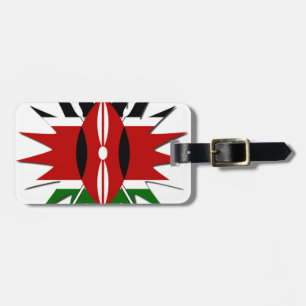 East African Constellation Kenyan Flag Star Design Luggage Tag
