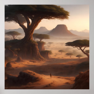 east African landscape Poster