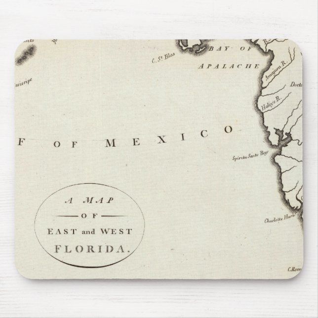 East and West Florida Mouse Mat (Front)