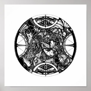 East and West Poster