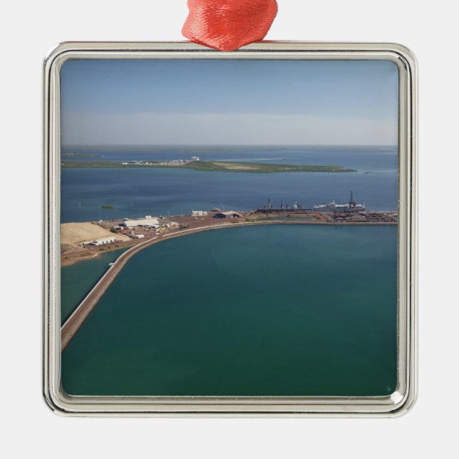 East Arm Port, Darwin Harbour Metal Tree Decoration (Front)