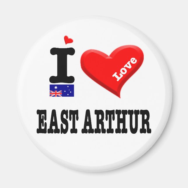 EAST ARTHUR - I Love Magnet (Front)