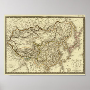 East Asia, China, Japan Poster