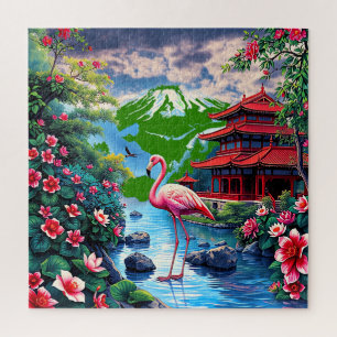 East Asian-inspired landscape Jigsaw Puzzle