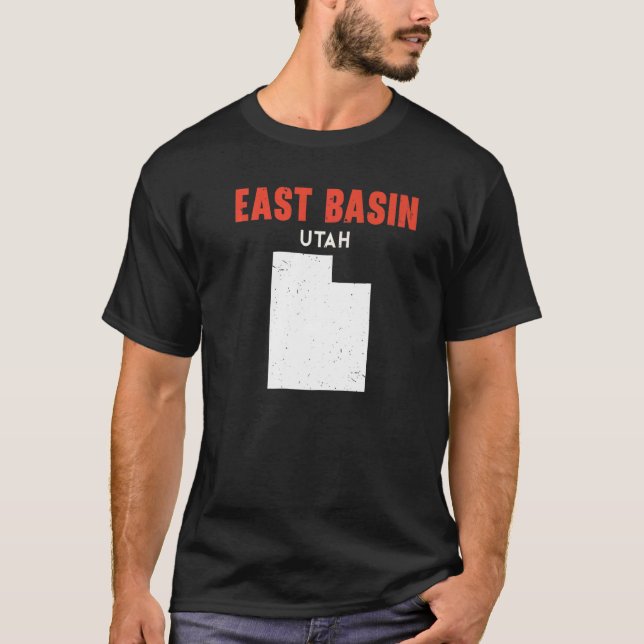East Basin Utah USA State America Travel Utahan   T-Shirt (Front)