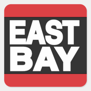 East Bay 2 Red Square Sticker