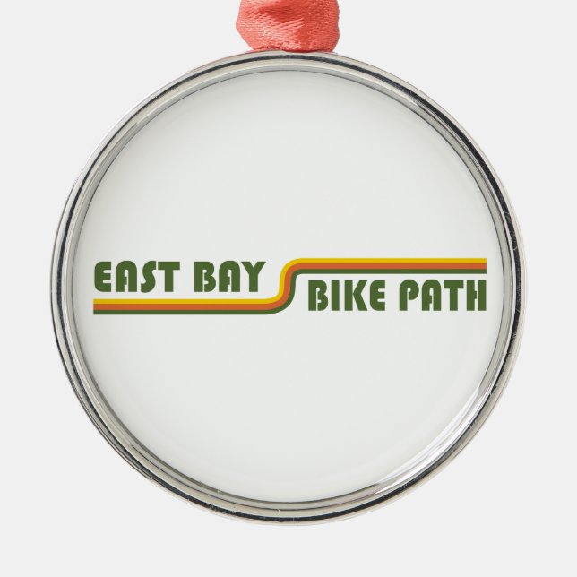 East Bay Bike Path Metal Tree Decoration (Front)